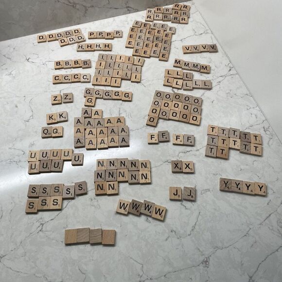 Scrabble Tiles Lot of 215 - Picture 2 of 8